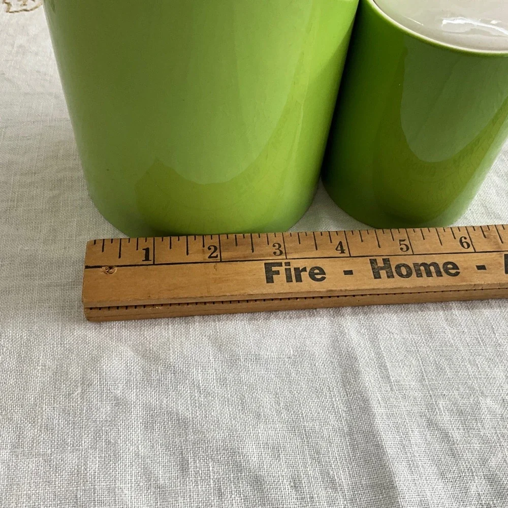 Vintage Emerald Isle Harmony House Sears Iron Stone Coffee Pot Sugar Bowl MCM